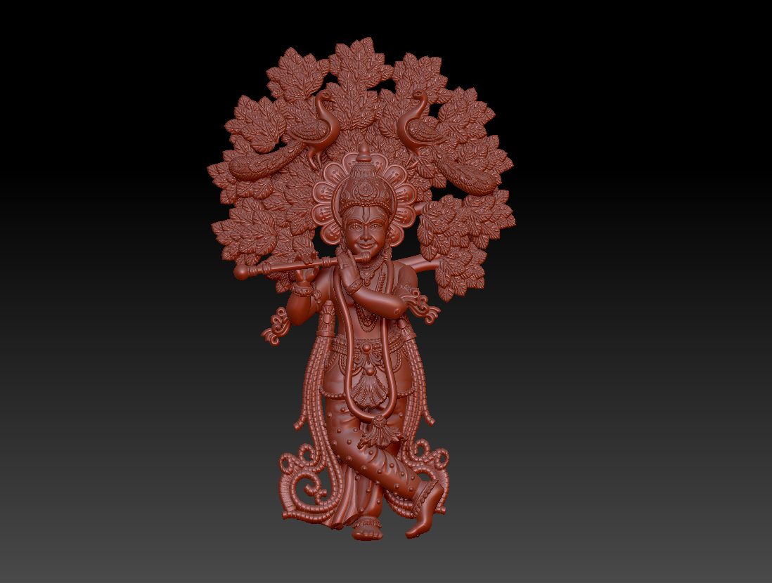 Divine Flute Krishna – Premium 3D Model 000003
