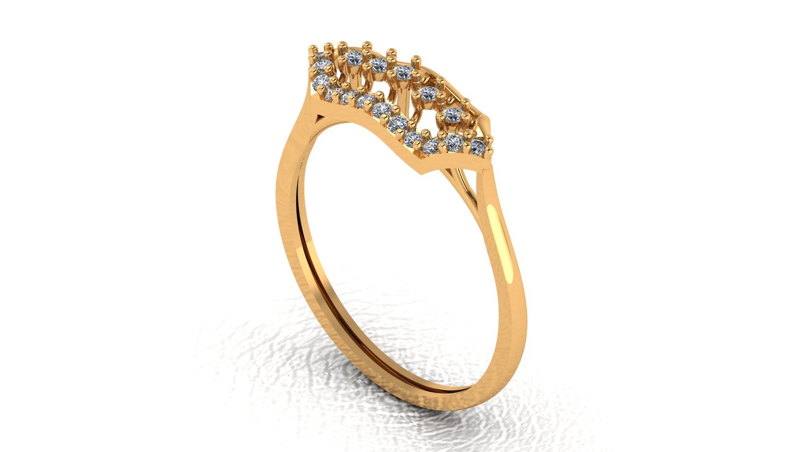 Royal Crest Multi-Diamond Ring Model Stl File Low Price 211026