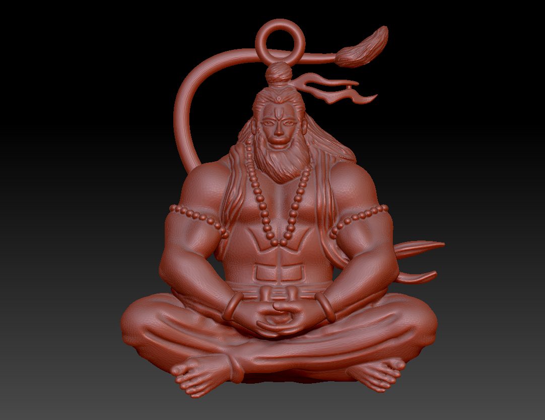 Hanuman Ji Yoga Meditation Figurine 241026